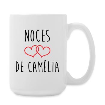 Camellia's Wedding 51 years of marriage - Large Mug 440 ml - white - Right