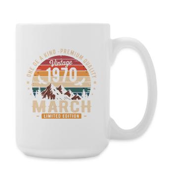 Mars 1970 Cadeau 56eme Anniversaire March 1970 - Grande tasse 440 ml - blanc - Droite