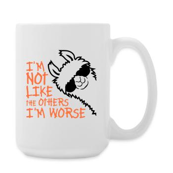 Lama Sunglasses Not Like The Others I'm Worse - Large Mug 440 ml - white - Right