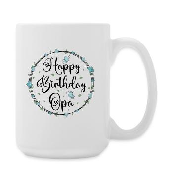 Happy Birthday Grandpa - Large Mug 440 ml - white - Right