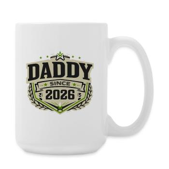 Papa seit 2026 – Proud Dad Design - Große Tasse 440 ml - Weiß - Rechts