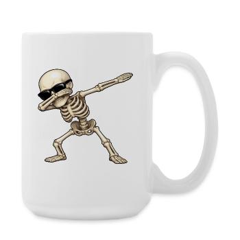 Dabbing Skelett - Große Tasse 440 ml - Weiß - Rechts