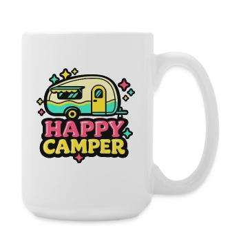 Fröhlicher Retro Camper - Große Tasse 440 ml - Weiß - Rechts