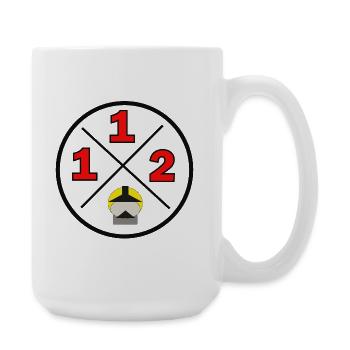 112- District logo - Fire brigade - Large Mug 440 ml - white - Right