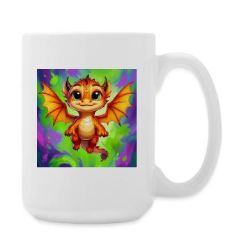 dragon - Large Mug 440 ml - white - Right