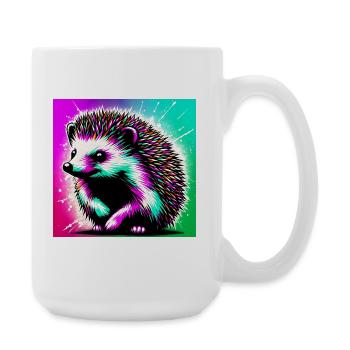hérisson - Grande tasse 440 ml - blanc - Droite