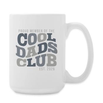 Club des Pères Cool - Cadeau Papa 2026 - Grande tasse 440 ml - blanc - Droite