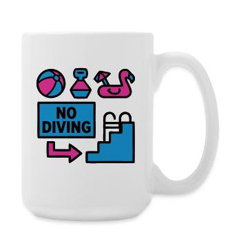 Pool Party Set Summer 90s - Large Mug 440 ml - white - Right