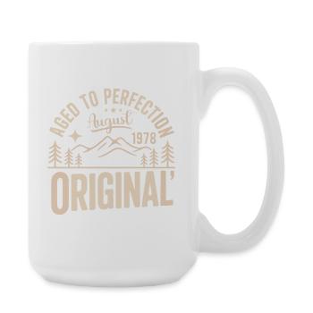 août 1978 – Légende des sommets et montagnes - Grande tasse 440 ml - blanc - Droite