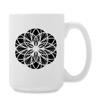 Fantasie Ornament - Große Tasse 440 ml - Weiß - Rechts