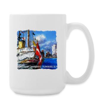 Kongeskibet_dannebro - Große Tasse 440 ml - Weiß - Rechts
