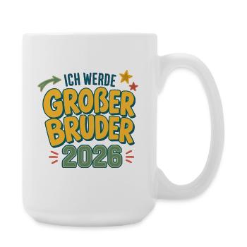 Großer Bruder 2026 - Große Tasse 440 ml - Weiß - Rechts