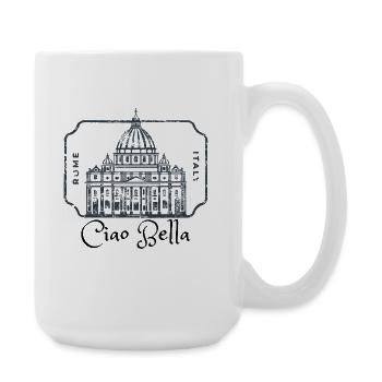 Rome Dome Stamp Heritage - Large Mug 440 ml - white - Right