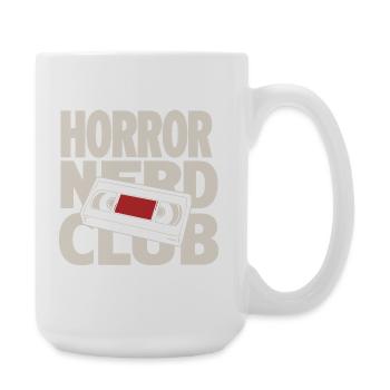 Horror Nerd Club VHS - Large Mug 440 ml - white - Right