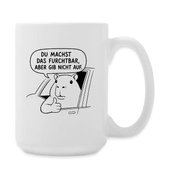 Ironisches Geschenk für Kollegen im Büro - Große Tasse 440 ml - Weiß - Rechts