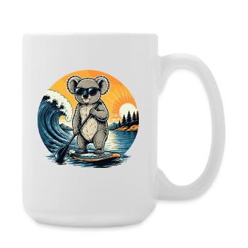 Paddleboard Koala SUP Paddleboard Stand Up paddle - Grande tasse 440 ml - blanc - Droite