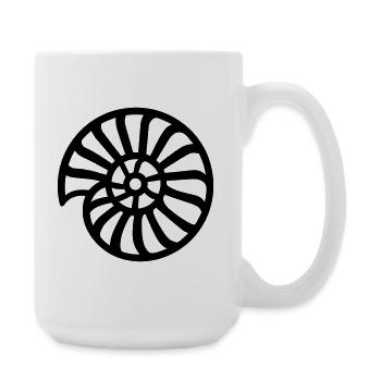 Ammonite - Large Mug 440 ml - white - Right