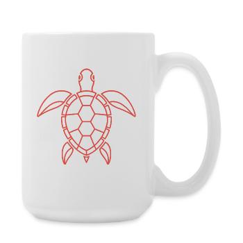 Tortue - Grande tasse 440 ml - blanc - Droite