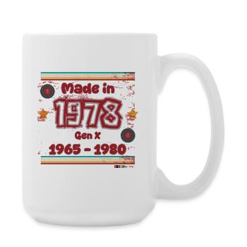 70s Generation Retro Design - Large Mug 440 ml - white - Right
