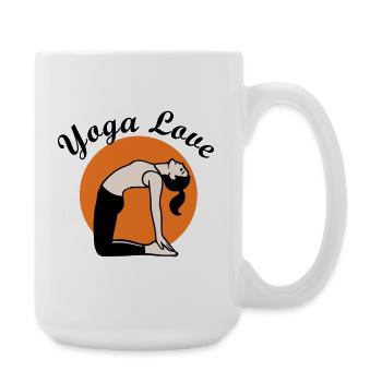 Yoga - Grande tasse 440 ml - blanc - Droite
