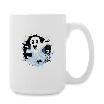 Cheerful Ghost Splash - Large Mug 440 ml - white - Right