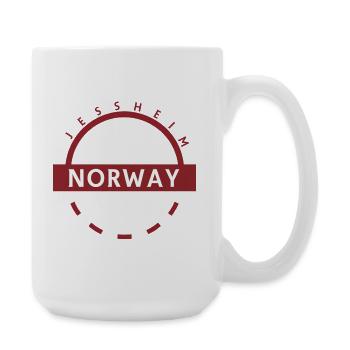 Norway Ring Emblem - Large Mug 440 ml - white - Right