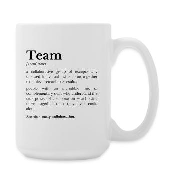 Définition de l’équipe - Grande tasse 440 ml - blanc - Droite