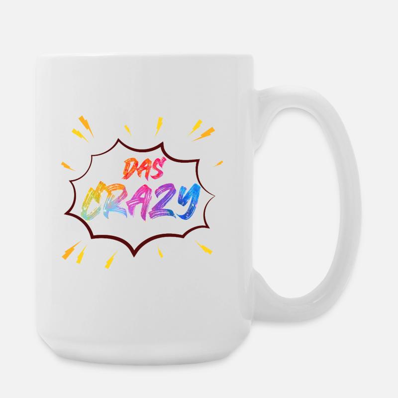 Das Crazy Farbknall - Große Tasse 440 ml - Weiß