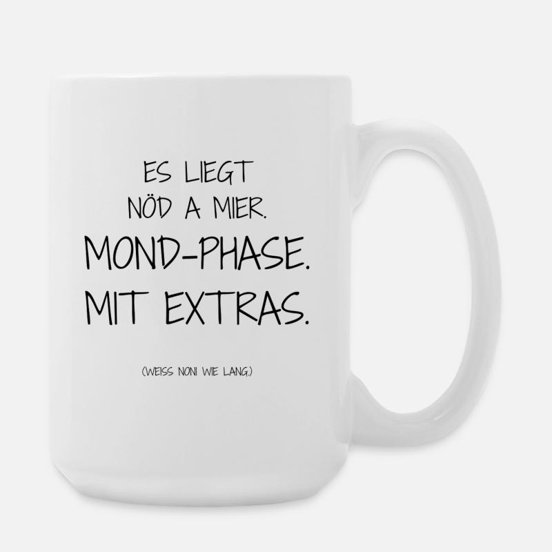 Statement design – irony meets everyday life - Large Mug 440 ml - white