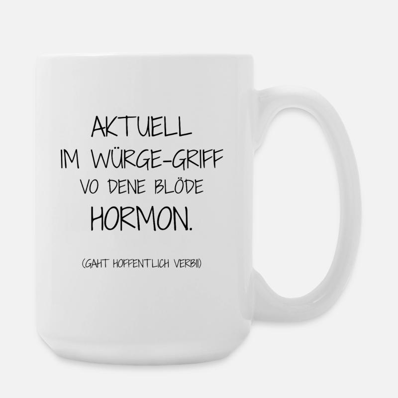 Statement-Design – Ironie trifft Alltag - Große Tasse 440 ml - Weiß