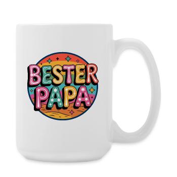Meilleur papa rétro - Grande tasse 440 ml - blanc - Droite