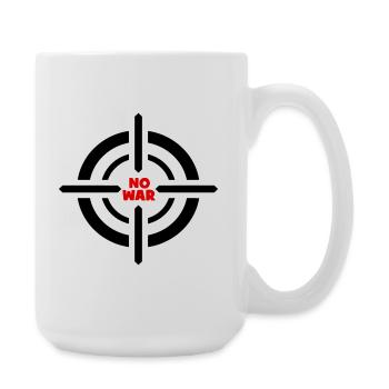 No War Emblem - Large Mug 440 ml - white - Right