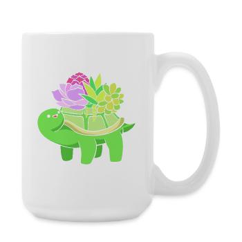Plant Cactus Cacti - Large Mug 440 ml - white - Right