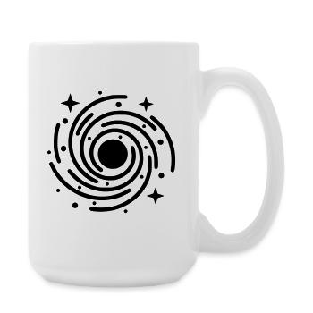 Galaxy & Black Hole | Universe Symbol - Large Mug 440 ml - white - Right