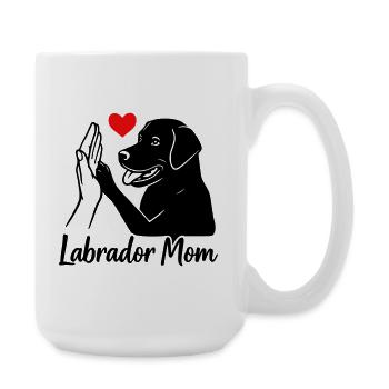 Labrador Mom - Große Tasse 440 ml - Weiß - Rechts
