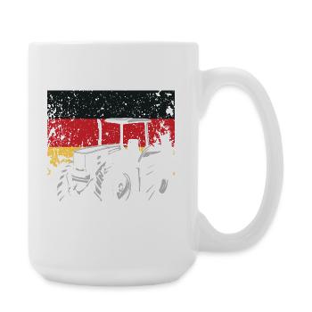 Tractor Driver Germany Tractor Farm - Large Mug 440 ml - white - Right