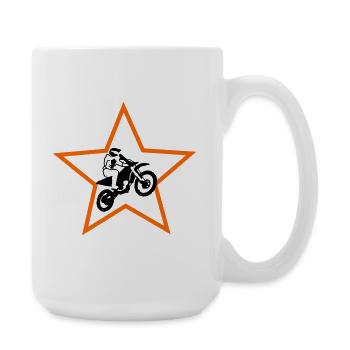 Motocross - Large Mug 440 ml - white - Right