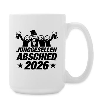 Bachelor party 2026 - Large Mug 440 ml - white - Right