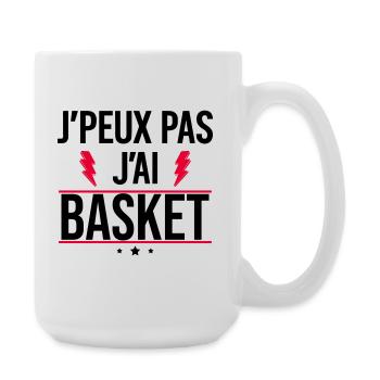 I can't I have basketball Humor Basketball - Large Mug 440 ml - white - Right