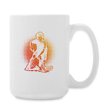 Floorball parfait pour tous les floorballs - Grande tasse 440 ml - blanc - Droite