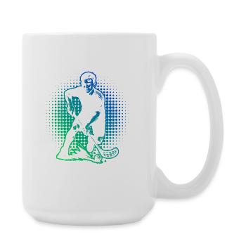 Motif floorball pour de véritables amoureux - Grande tasse 440 ml - blanc - Droite