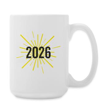Start of the year 2026 rockets - Large Mug 440 ml - white - Right