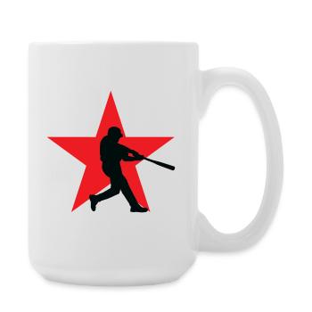 Baseball - Sports - Large Mug 440 ml - white - Right