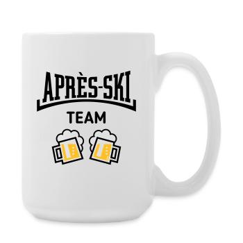 Après-Ski Team (Bier Apres Ski Konkav / POS 3C) - Große Tasse 440 ml - Weiß - Rechts