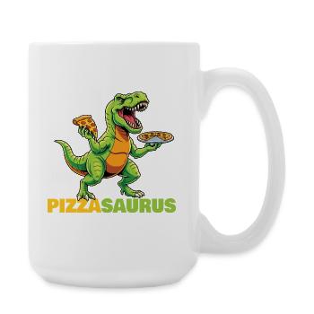 Pizzasaurus Dinosaure Amateur de pizza drôle - Grande tasse 440 ml - blanc - Droite