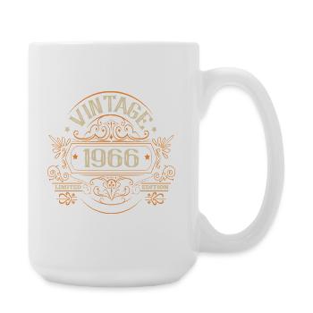 60. Geburtstag Vintage Jahr 1966 Limited Edition - Große Tasse 440 ml - Weiß - Rechts