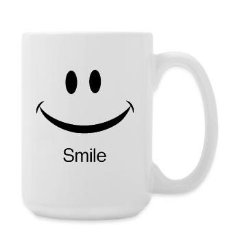 Minimalist pair of eyes - Large Mug 440 ml - white - Right