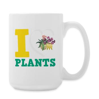 Plant Lover Love Plants Gardener - Large Mug 440 ml - white - Right