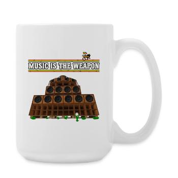 Dub Reggae Music - Große Tasse 440 ml - Weiß - Rechts