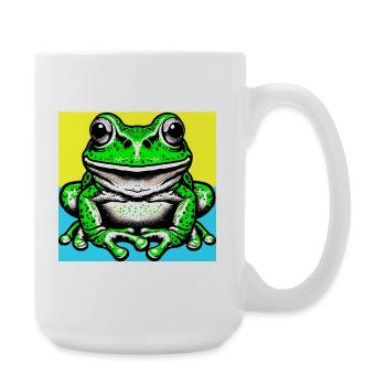 Frosch - Große Tasse 440 ml - Weiß - Rechts
